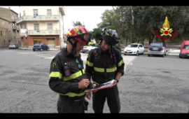 Una fase dell'esercitazione
