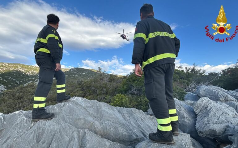 Recuperato turista smarrito sul sentiero per Cala Luna a Dorgali