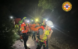 Urzulei, paura a Gorropu: escursionista ferita salvata dal Soccorso Alpino in un difficile intervento notturno