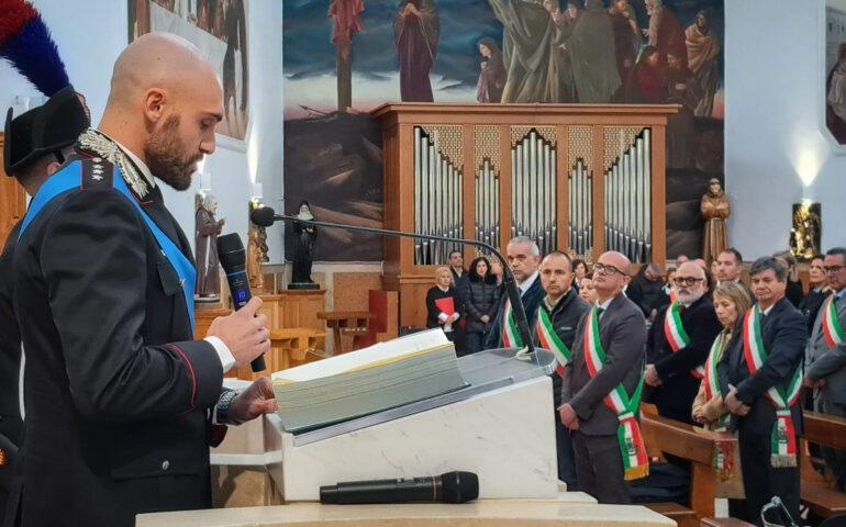 Il Capitano della Compagnia di Lanusei Marco Mastrovito