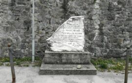 La lapide in Toscana per Pietro Pistis