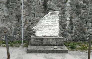 La lapide in Toscana per Pietro Pistis