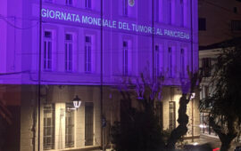 Il Comune illuminato di viola