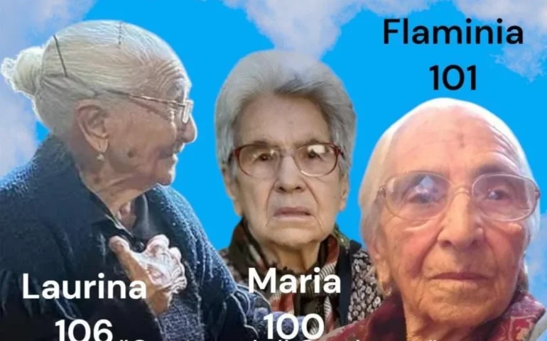 Laurina, Flaminia e Maria, “Le perle di Tuili” campionesse di longevità. Insieme più di 300 anni di vita