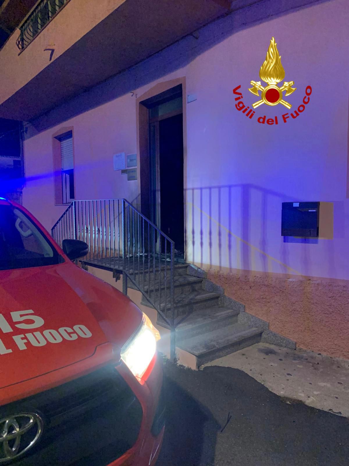 incendio a siniscola