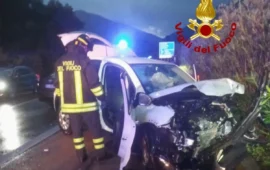 Terribile incidente sulla SS 125: scontro frontale a Cardedu, due feriti gravi in codice rosso