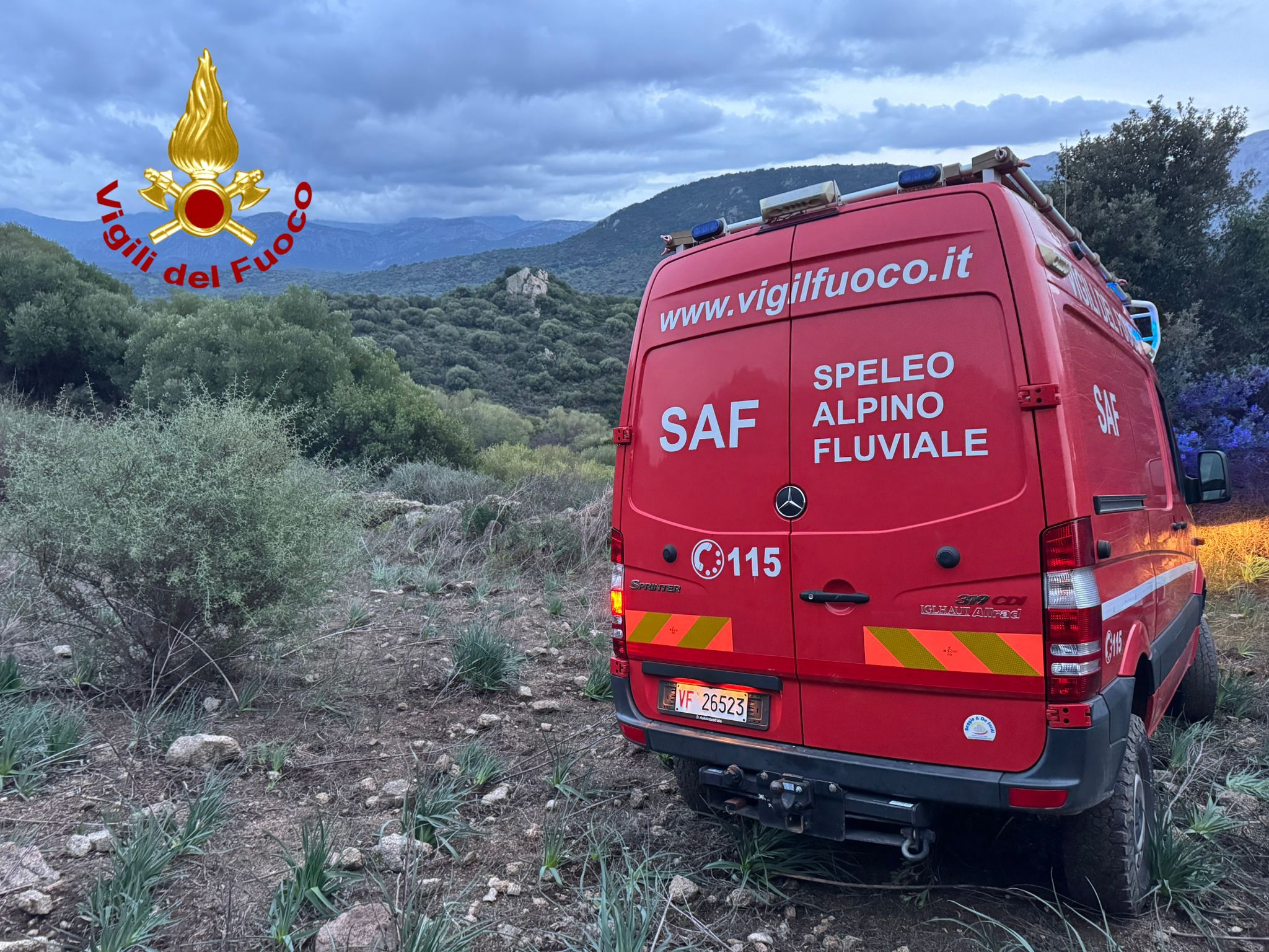 oliena persona soccorsa