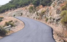 Villagrande: riapre, completamente nuova, la strada montana per Iseras a Bau Muscurù