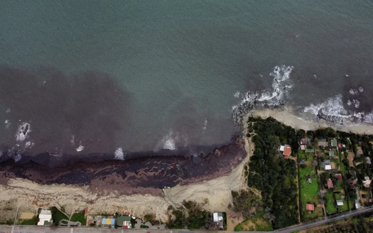 Lido di Orrì dopo il maltempo PH Fabrizio Piroddi