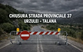 Maltempo a Urzulei: chiusa la Provinciale 37 verso Talana, restano in vigore le ordinanze di sicurezza