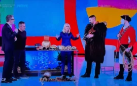 La Barbagia conquista “Che tempo che fa”: i campanacci di Tonara e i Mamuthones ospiti di Fazio e Littizzetto