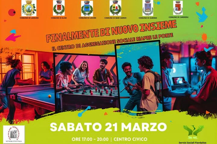 Bari Sardo, sabato riapre il Centro di Aggregazione Giovanile: spazio rinnovato per i ragazzi