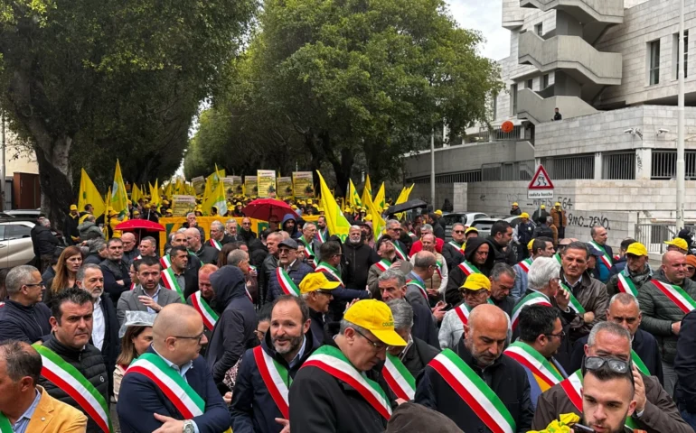coldiretti agricoltori in protesta