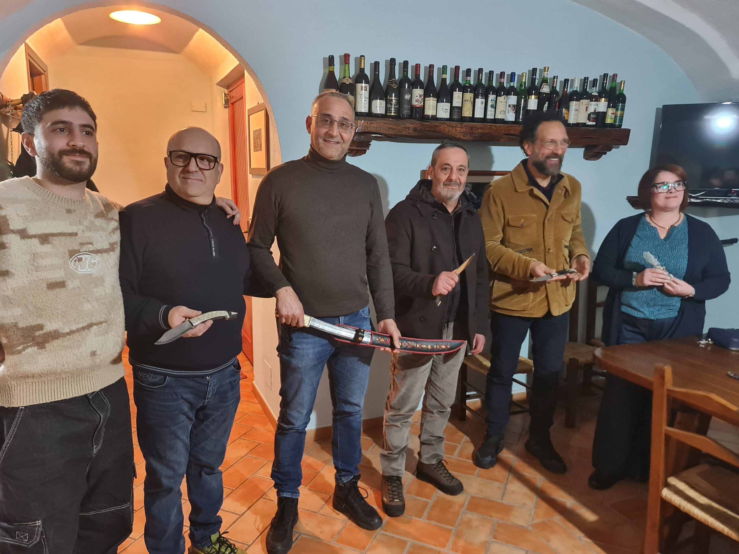 DORGALI-Federico Quaranta, Giuseppe Pireddu e Pietro Mazzette e artigiano coltelli