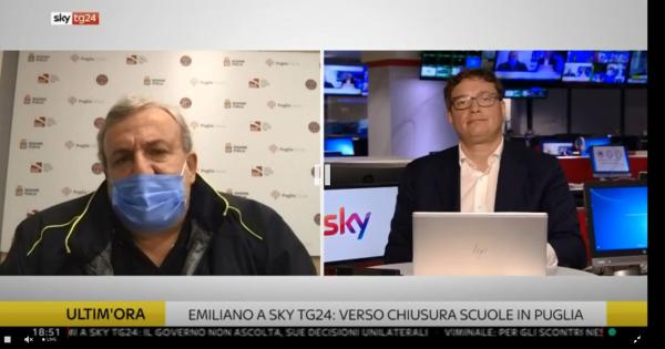 Covid-19, la Puglia chiude le scuole. Il Governatore: “L’aumento dei contagi è coinciso con il ritorno in classe”