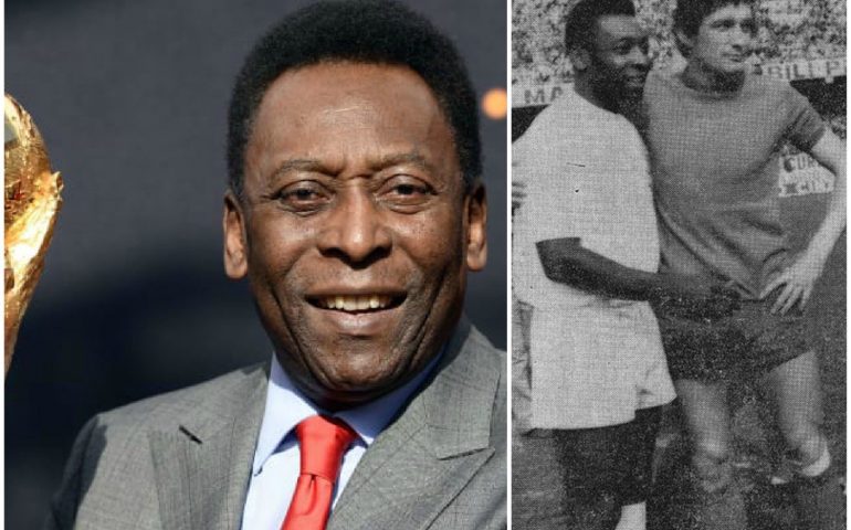 La Leggenda del calcio Pelè compie 80 anni, giocò anche a Cagliari col Santos