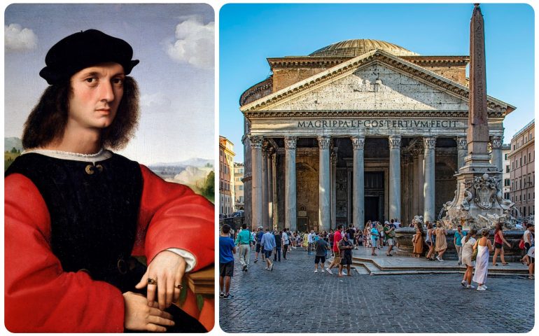 Lo sapevate? Il grandissimo Raffaello Sanzio è sepolto nel Pantheon di Roma