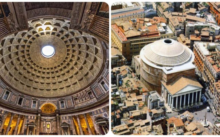 Lo sapevate? È vero che quando fuori sta piovendo, nel Pantheon non cade l’acqua nonostante un’enorme apertura?