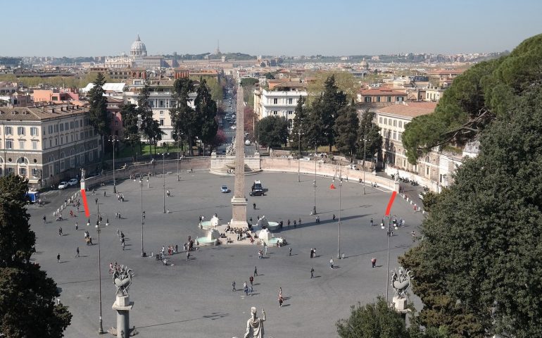 Lo sapevate? Il surreale effetto acustico di Piazza Del Popolo che permette di chiacchierare stando lontanissimi