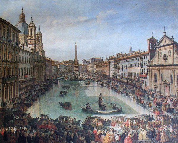 Lo sapevate? Sino al 1800 inoltrato piazza Navona veniva trasformata in un lago