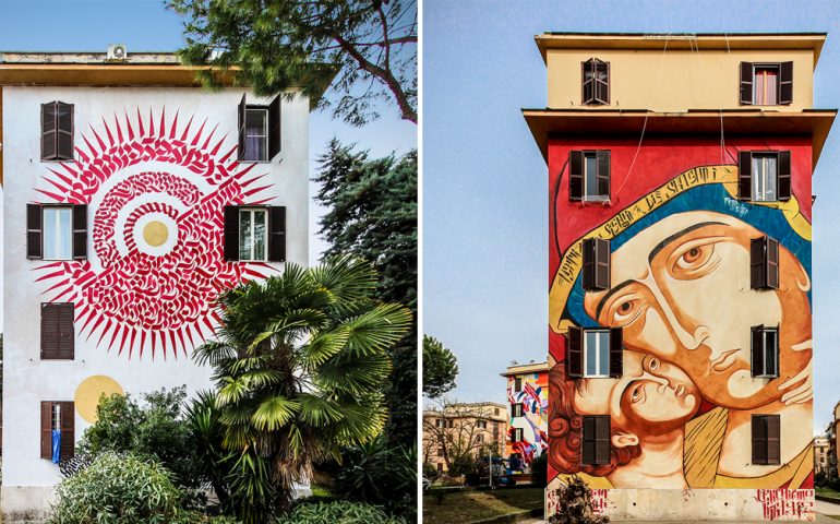 Lo sapevate? A Roma c’è un intero quartiere ricoperto di splendidi murales