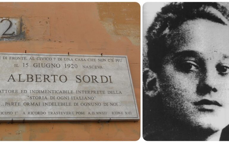 Lo sapevate? il grande Alberto Sordi nacque a Trastevere in un palazzo che ora non esiste più