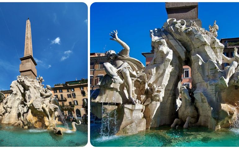 Lo sapevate? La fontana dei Quattro Fiumi in piazza Navona simboleggia i quattro continenti del pianeta