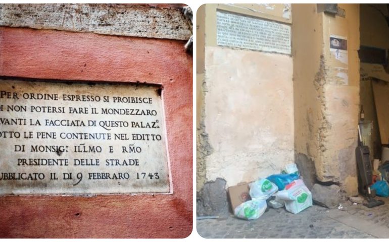 Lo sapevate? A Roma ci sono ancora le targhe dei “mondezzari”, di che cosa si tratta?