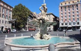 Monumenti romani: la Fontana del Tritone, un altro dei magnifici capolavori barocchi del Bernini