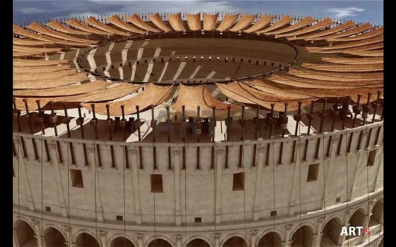 Lo sapevate? Il Colosseo era coperto da un gigantesco tendone che pesava 24 tonnellate ed era azionato da 1000 esperti marinai