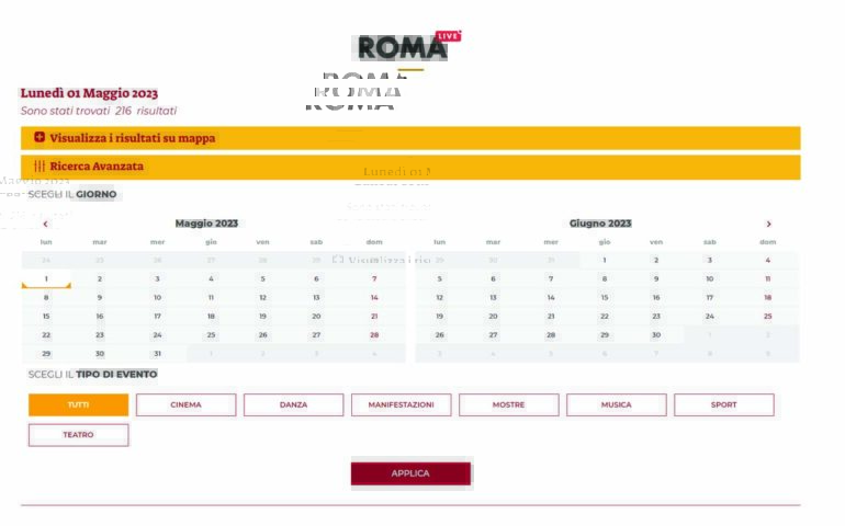 Nasce “Roma Live”, il portale che raccoglie tutti gli appuntamenti della capitale