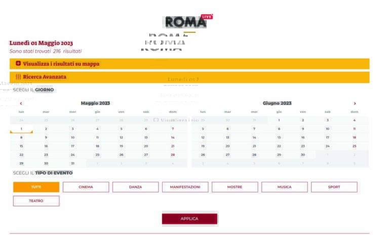 Nasce “Roma Live”, il portale che raccoglie tutti gli appuntamenti della capitale