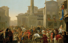 Il carnevale a Roma in un antico quadro del Settecento