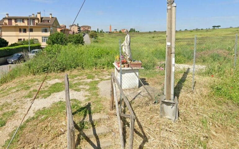 Setteville di Guidonia, rubata la statua della Madonna