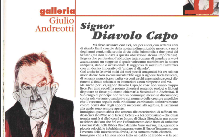 Vi ricordate? Quando Giulio Andreotti scrisse una lettera al diavolo