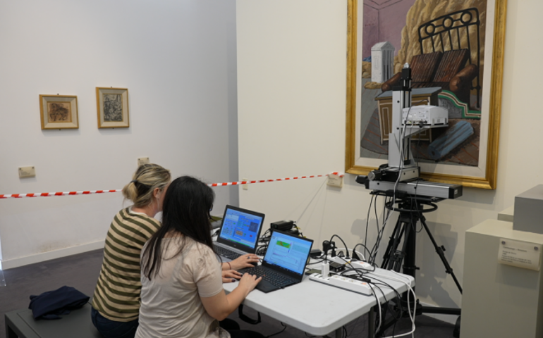 I segreti delle opere di De Chirico svelati a Roma da scanner e intelligenza artificiale