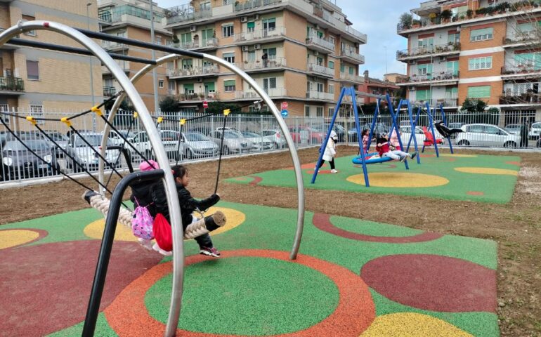 Parco Allievo, inaugurata area ludica e fitness nel quartiere Trionfale