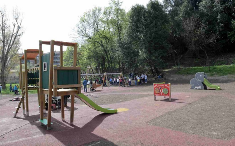 Villa Pamphilj, inaugurata area ludica via Vitellia