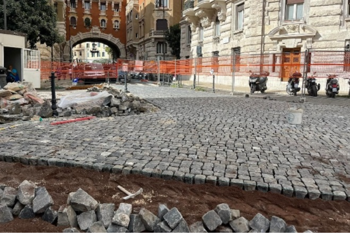 Coppedè, riqualificata la pavimentazione a piazza Mincio