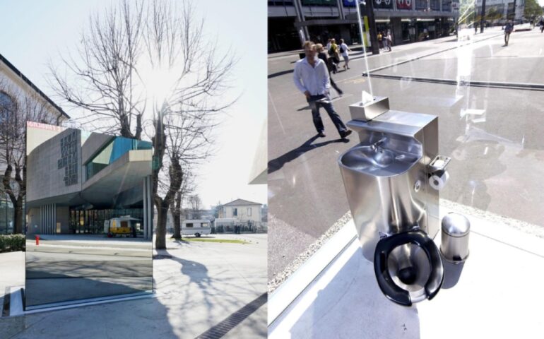 La toilet trasparente a Roma: l’installazione che fa sorridere