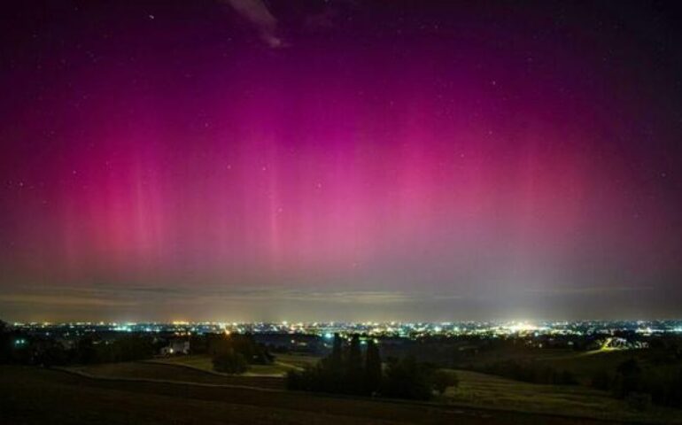 L’Aurora Boreale conquista anche i romani