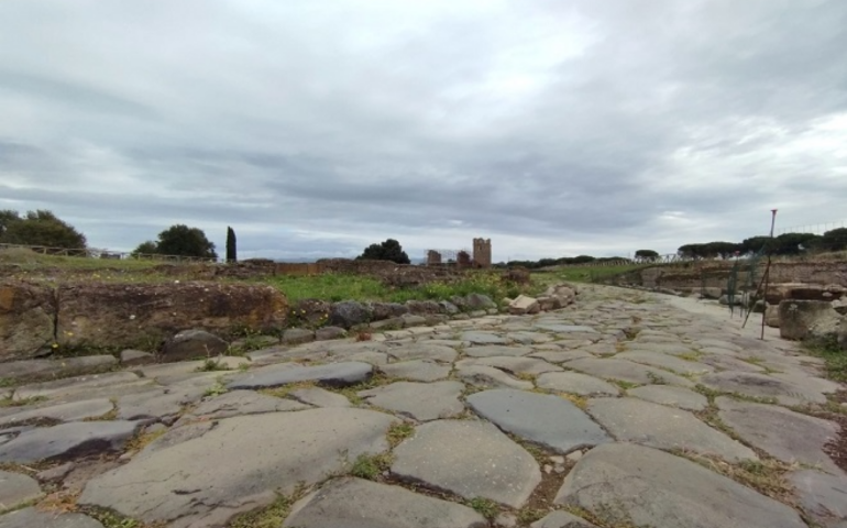 Una strada di Gabii