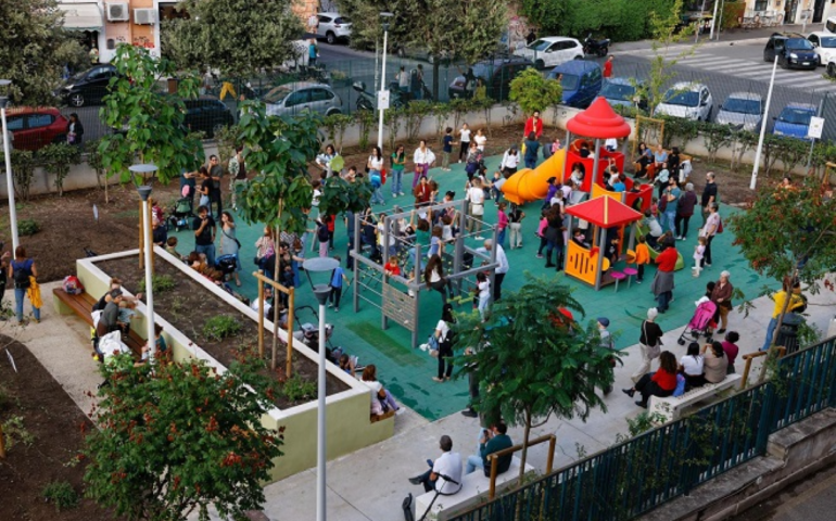 L'inaugurazione del nuovo Giardino Galafati