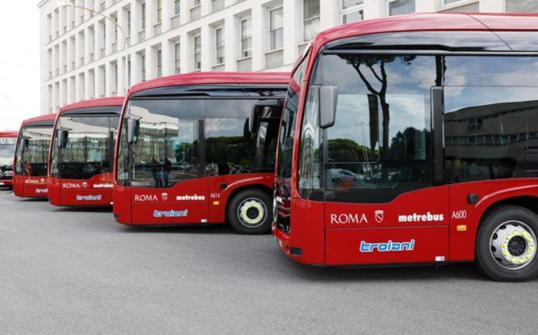 I nuovi bus elettrici a Roma