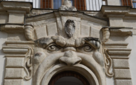Un dettaglio di Palazzo Zuccari