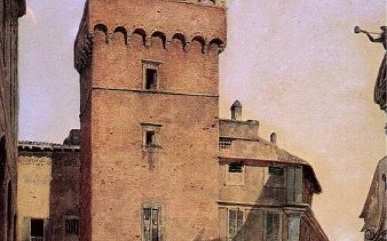 Antica rappresentazione della Torre di Ettore Roesler Franz