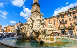 La fontana dei Quattro Fiumi
