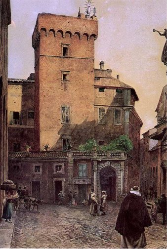 Antica rappresentazione della Torre di Ettore Roesler Franz