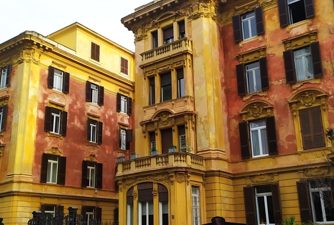 I palazzi della zona
