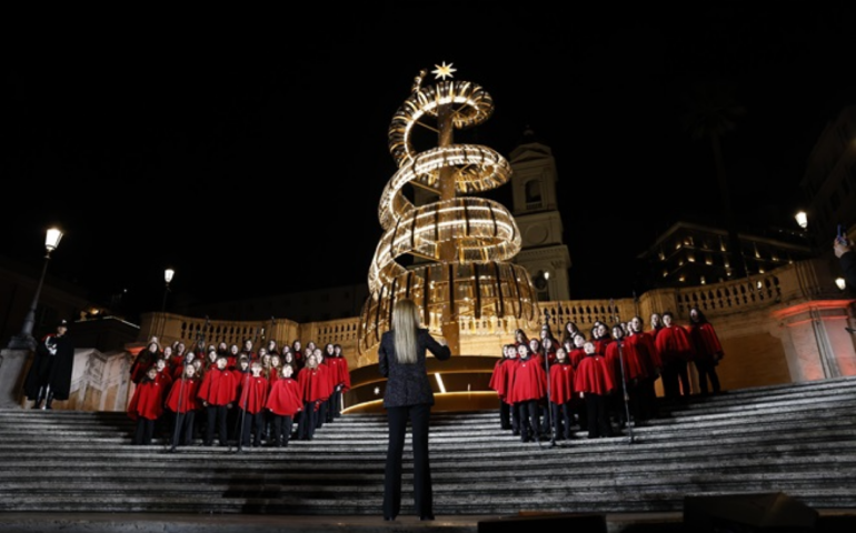Inaugurazione dell'albero Bvulgari a Roma